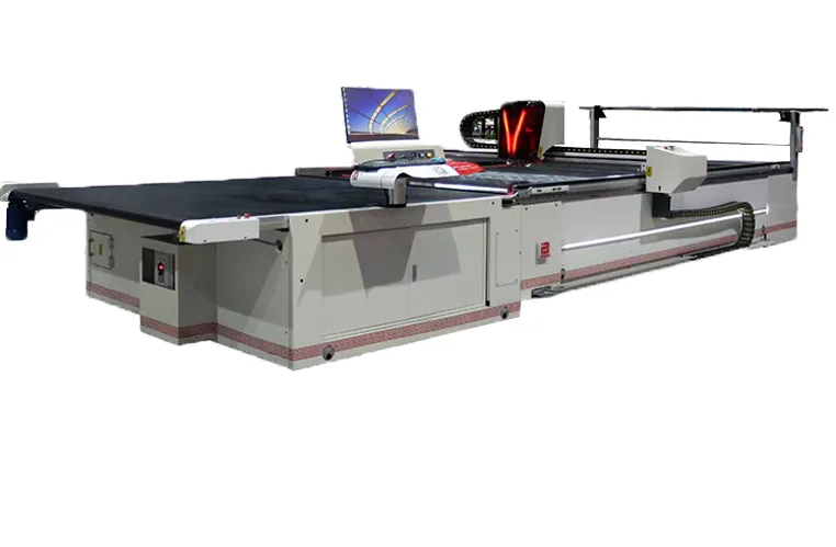 Automatic Multi Layer Cropping Apparel Textile Fabric Oscillating Blade Cutting Machine