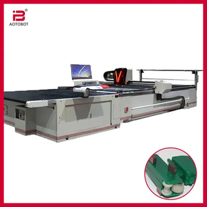 Automatic Digital Round Knife Textile Cloth Fabric Apparel Flatbed Cutting Machine